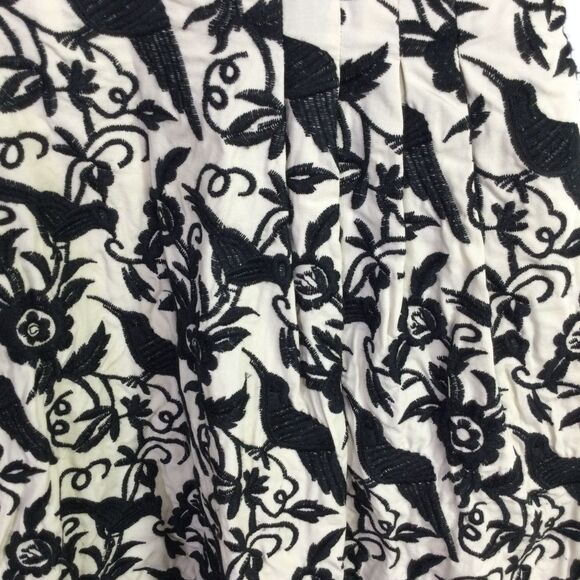 Betsey Johnson Womens Fit & Flare Halter Midi Dress Embroidered Black Bird - Picture 10 of 16